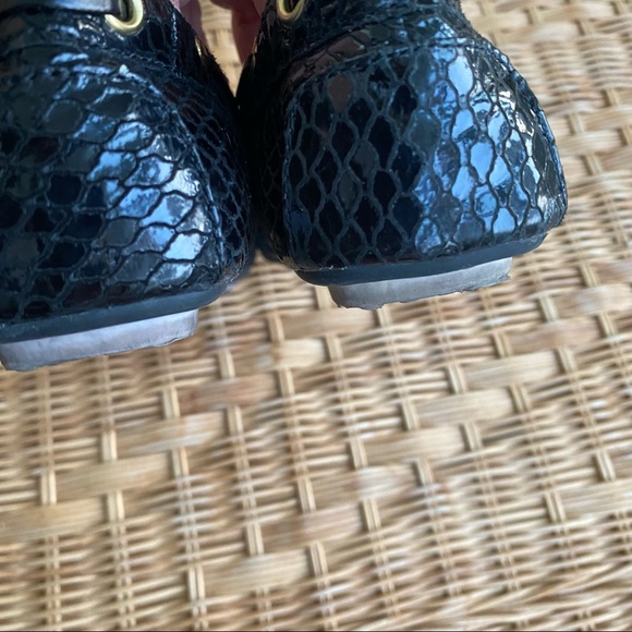 6 Isaac Mizrahi Live Black Patent driving shoes - Picture 2 of 7